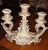 Shabby Chic Capodimonte Vintage 3 Arm Candelabra For Sale - Image 3 of 4