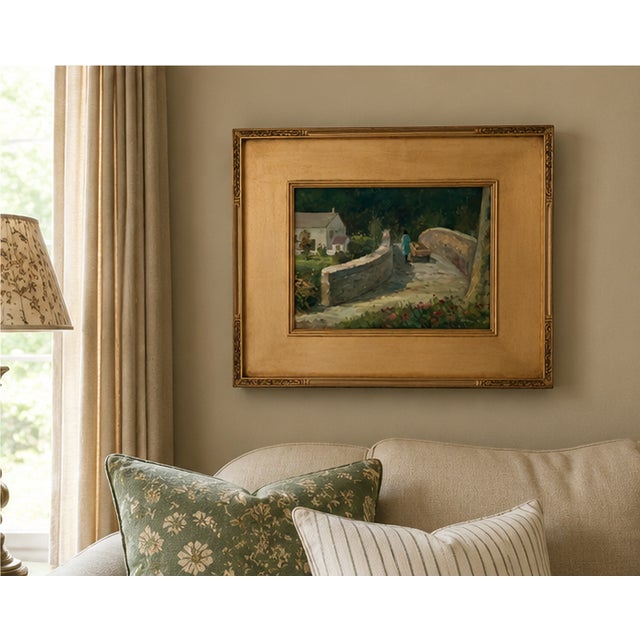 “The Road to Killarney “ Vintage Landscape Oil Painting by Aleksandr Stravin For Sale - Image 11 of 14