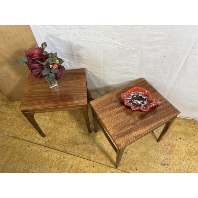 Mid-Century Modern Teak Bedside Tables, 1960s, Set of 2 For Sale - Image 4 of 9
