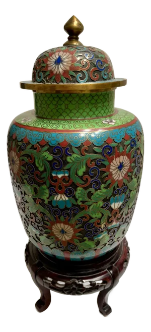 Antique Chinese Cloisonné Jar
