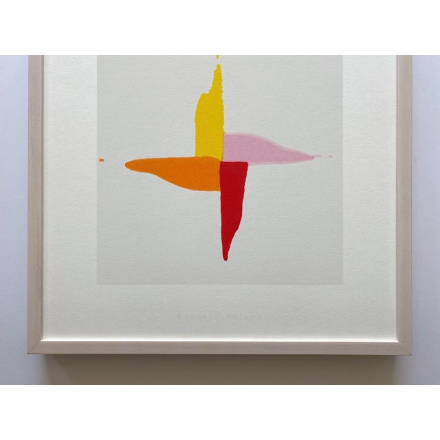 Mid-Century Modern Kenneth Noland Modernist Framed Fine Art Silkscreen Print " Corn Sweet " 1961 For Sale - Image 3 of 12