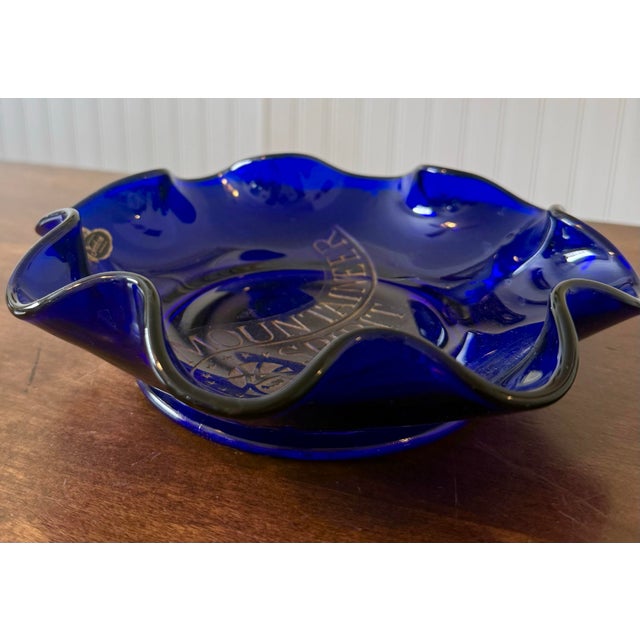 Early 20th Century Fenton Art Glass “Mountaineer Spirit” Collectible Bowl For Sale - Image 11 of 12