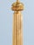 Metal Tall Mid-Century French Brass Column Lamp For Sale - Image 7 of 11