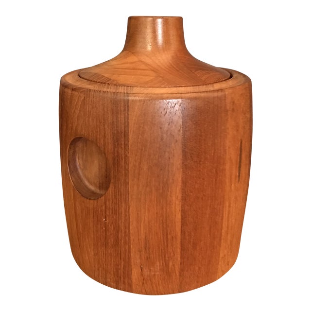 Danish MidCentury Teak Ice Bucket by Jenson Chairish