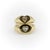 1990s 14k Gold Heart Signet Ring With Heart-Shaped Diamond, Size 6.5 For Sale - Image 9 of 11