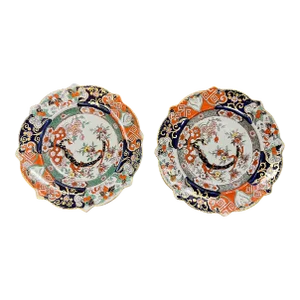 Masons Ironstone Plates - a Pair