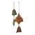 Small Vintage Pottery and Bronze Wind Chime by Paolo Soleri - a Pair For Sale