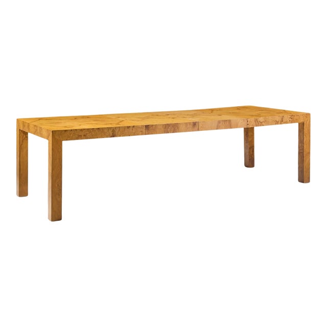 Milo Baughman for Thayer Coggin Mid Century Dining Table With 2 Leaves For Sale