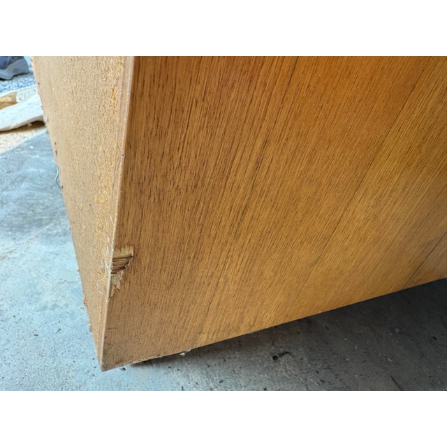 1970s Lane Mid Century Burl Wood Tall Dresser / Gentleman's Chest For Sale - Image 12 of 12