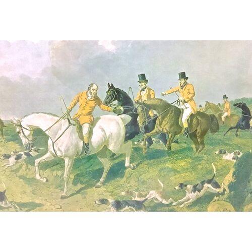 Figurative Vintage Hunt Scene Print For Sale - Image 3 of 3