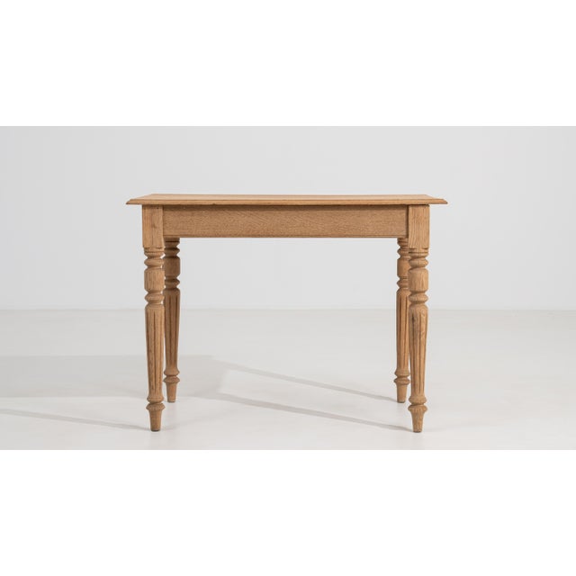 19th Century French Louis XVI Oak Side Table For Sale - Image 14 of 15