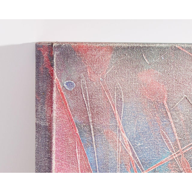 Postmodern Abstract Oil on Canvas Painting by Anthony Louis Popcheff For Sale - Image 3 of 7