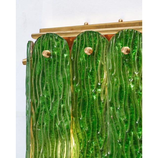 Murano Glass Emerald Green Sconces For Sale In Austin - Image 6 of 9
