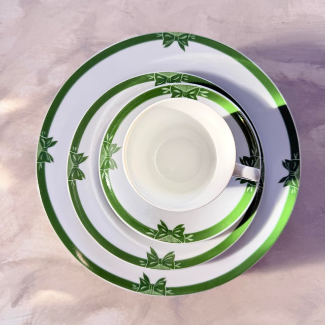 MCM Georges Briard Yule Tide 10.25” Dinner Plates Vintage Christmas Tree Plates - Set of 7 For Sale - Image 11 of 11