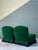 Art Deco Vintage Emerald Velvet Lounge Chairs - A Pair For Sale - Image 3 of 12