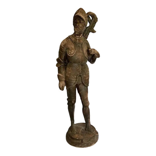 1900s Antique French Terracotta Garden Statue For Sale