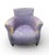 Textile Hand-Tailored Moroccan Sabra Silk Club Chair For Sale - Image 7 of 11