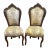 French Style Beige Upholstered Dining Chair - Set of 2 For Sale