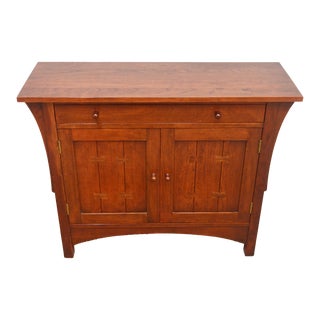 Stickley Mission Cherry Two Door Console For Sale