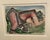 Helen Malta (1912-1975) "Sleeping Man - Ozone Park" watercolor on paper, signed lower right. From a group of paintings of...