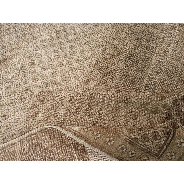Taupe Galerie Shabab Collection Mid-20th Century Turkish Anatolian Rug For Sale - Image 8 of 9