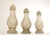 Neoclassical Style Set Glazed Cast Stone Decorative Finials - Set of 3 For Sale - Image 4 of 13