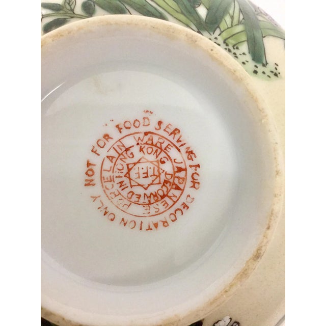 1970s Vintage Chinese Porcelain Decorative Bowl For Sale - Image 4 of 9