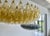 Goldenrod Large Round Polyhedron Glass Pendant Light by Carlo Scarpa for Vetri Murano, 1990s For Sale - Image 8 of 9