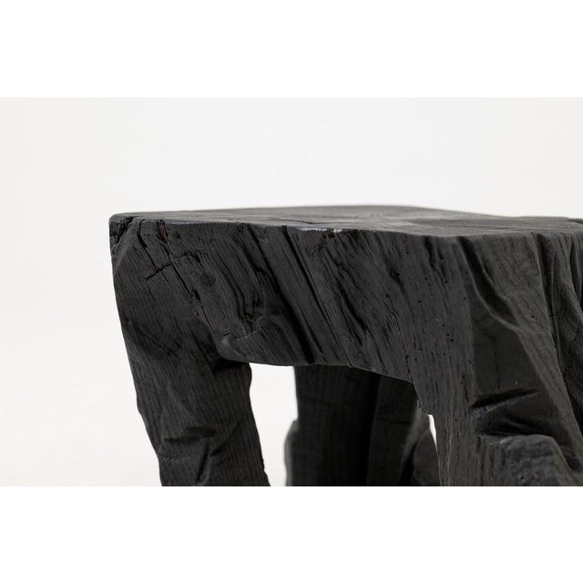 Sculptural Hardwood Stool by Logniture For Sale - Image 12 of 18