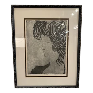 Sharon Bohm Levy “woman” Etching Print