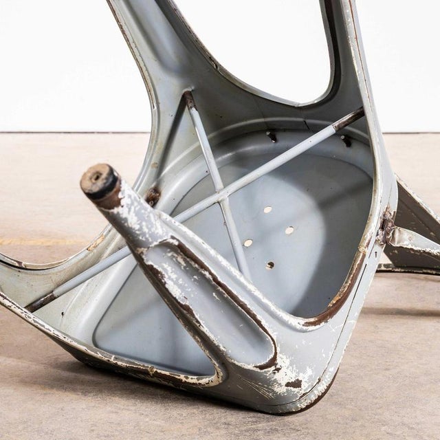 Gray Grey Outdoor Dining Chair from Tolix, 1960s For Sale - Image 8 of 13