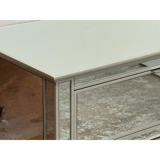 Pottery Barn Park Extra Wide Mirrored Dresser For Sale - Image 9 of 12