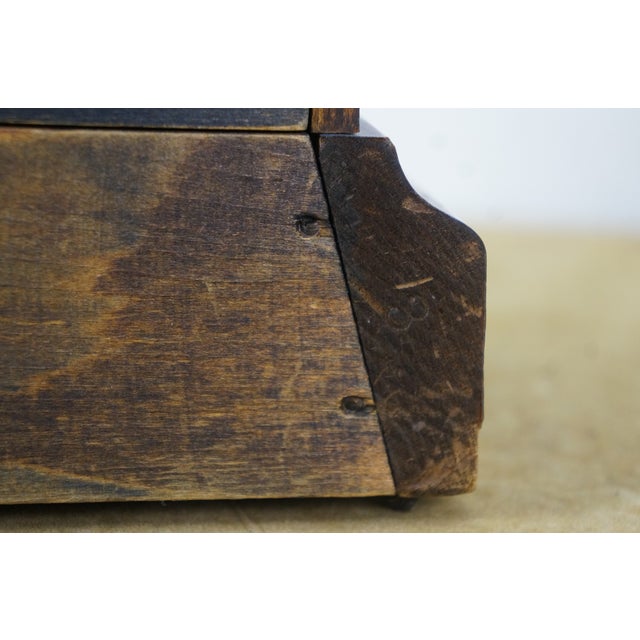 Antique Seth Thomas Dana Burl Walnut Adamantine Mantel Clock 11" For Sale - Image 14 of 17