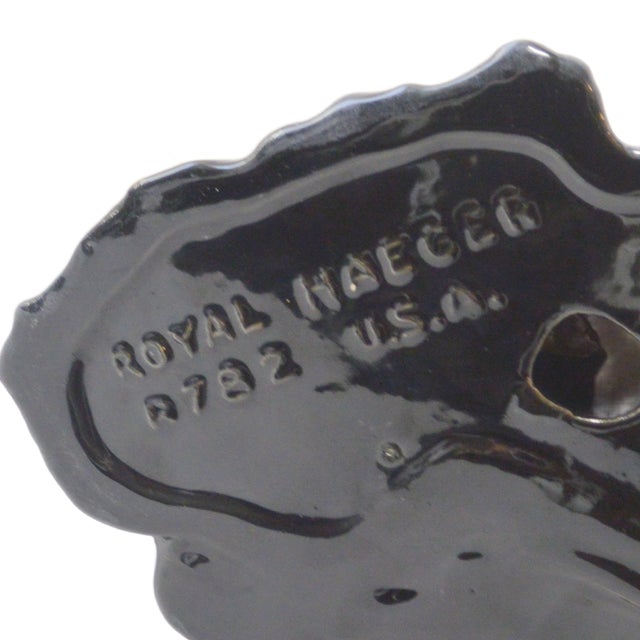 1940s Royal Haeger "Bunch O' Collie Pups" Figurine in Ebony Glaze For Sale - Image 9 of 9