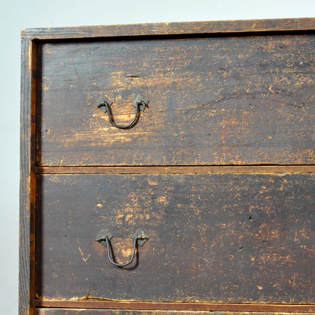 Japanese Tansu Chest of Drawers, 1870s For Sale - Image 10 of 17
