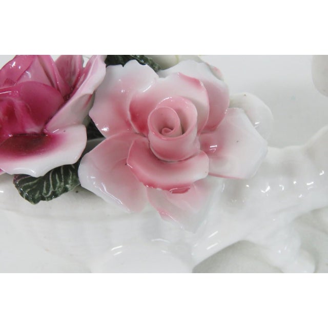 Thorley Bone China Figurine Poodle Pulling Cart of Flowers Made in England 5155b For Sale - Image 10 of 16