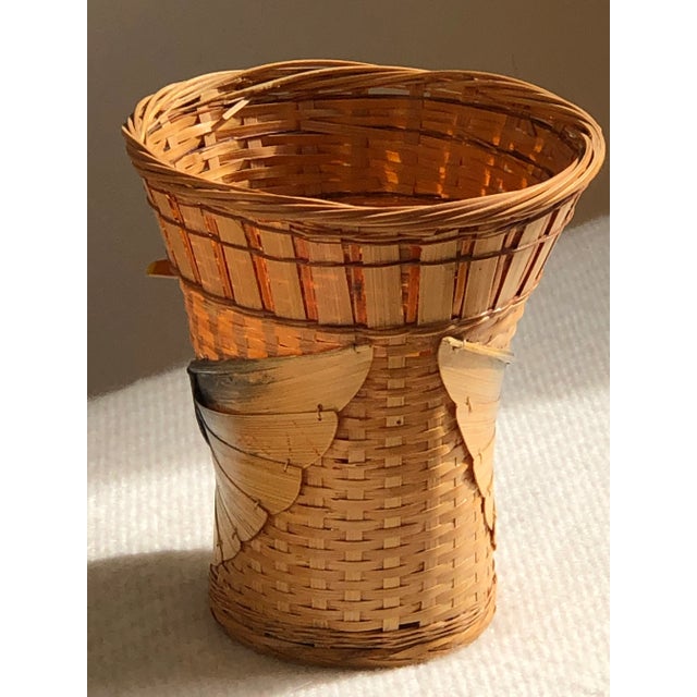 Mid 20th Century Vintage Chinese Black Swan Planter Basket For Sale - Image 5 of 13