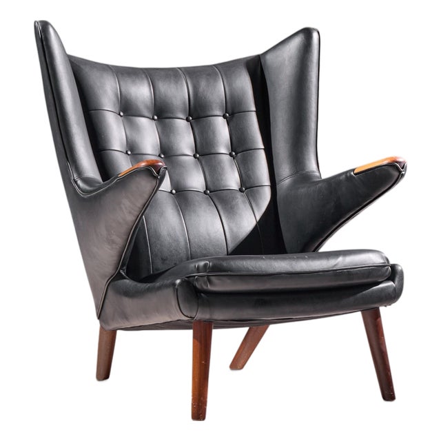Hans Wegner for Ap Stolen Ap19 Mid Century Papa Bear Chair For Sale