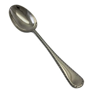 1980s Silver Dinner Spoon, Feather Edge.