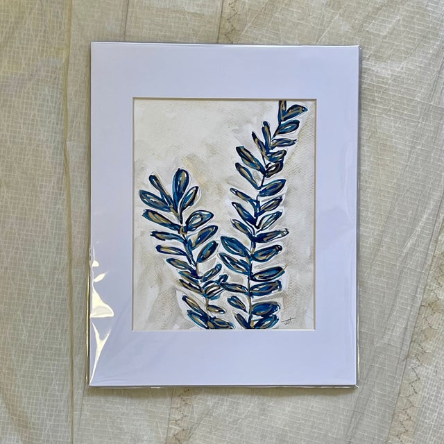 Blue Are You in This Moment? | Lighten Up and Have Fun! (Pair) Paintings, Framed For Sale - Image 8 of 9