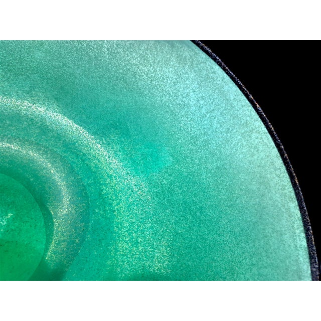 Glass Scavo Murano Glass Centerpiece from Manifattura Di Murano, 1980s For Sale - Image 7 of 12