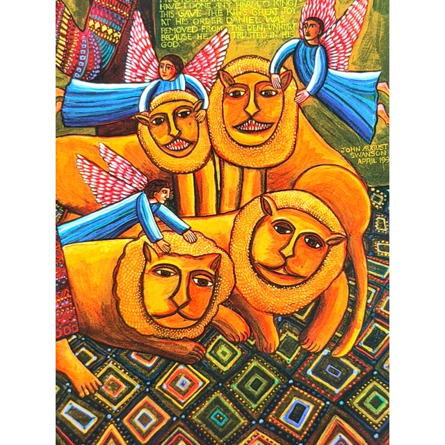 Daniel Limited-Edition Original Serigraph by John August Swanson For Sale - Image 10 of 12