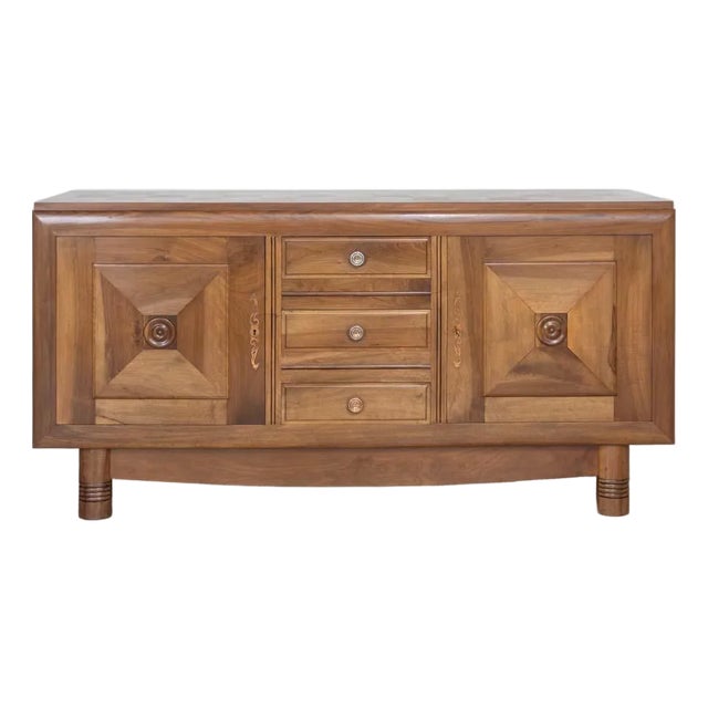 French Oak Sideboard in the Style of Charles Dudouyt For Sale