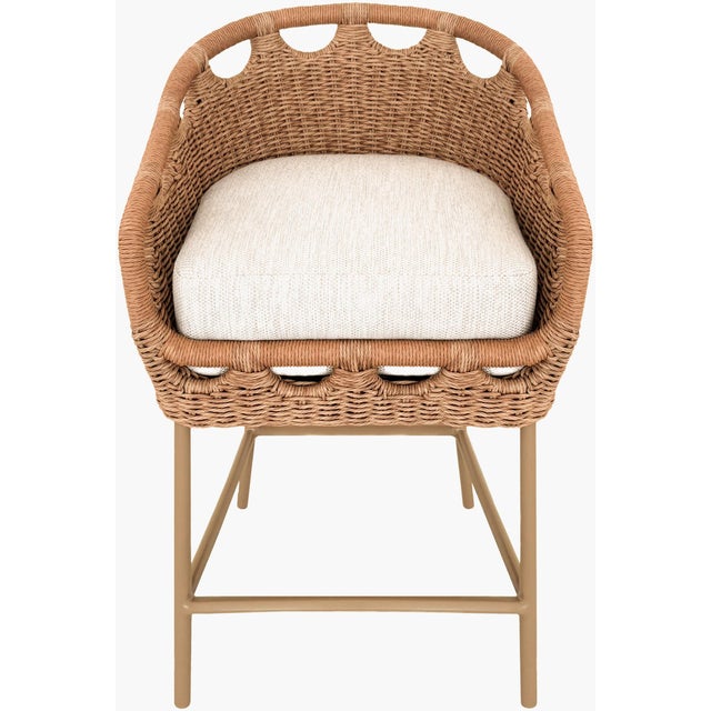 Boho Chic Ashley Childers x SURYA Marvella Counter Stool For Sale - Image 3 of 5