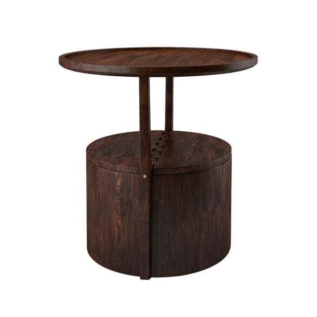 Burton Side Table by Wood Tailors Club For Sale