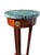 Baker Furniture Company Vintage Bombay Company Regency-Style Mahogany Pedestal Stand With Green Marble Top For Sale - Image 4 of 10