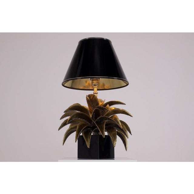 1970s Agave Lamp by Ateliers Techoueyres for Maison Jansen, 1970s For Sale - Image 5 of 10