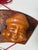 Japanese Vintage Japanese Style Ebisu & Daikoku Wooden Mask Wall Hanging With Red Tassels For Sale - Image 3 of 10