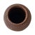 Coffee Boho Chic Large Handwoven Rattan and Wood Ginger Jar With Lid From the Philippines For Sale - Image 8 of 12