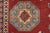 Kazak Rug 10’6” X 14’7” Red Wool Tribal Hand-Knotted Oriental Carpet For Sale - Image 9 of 15